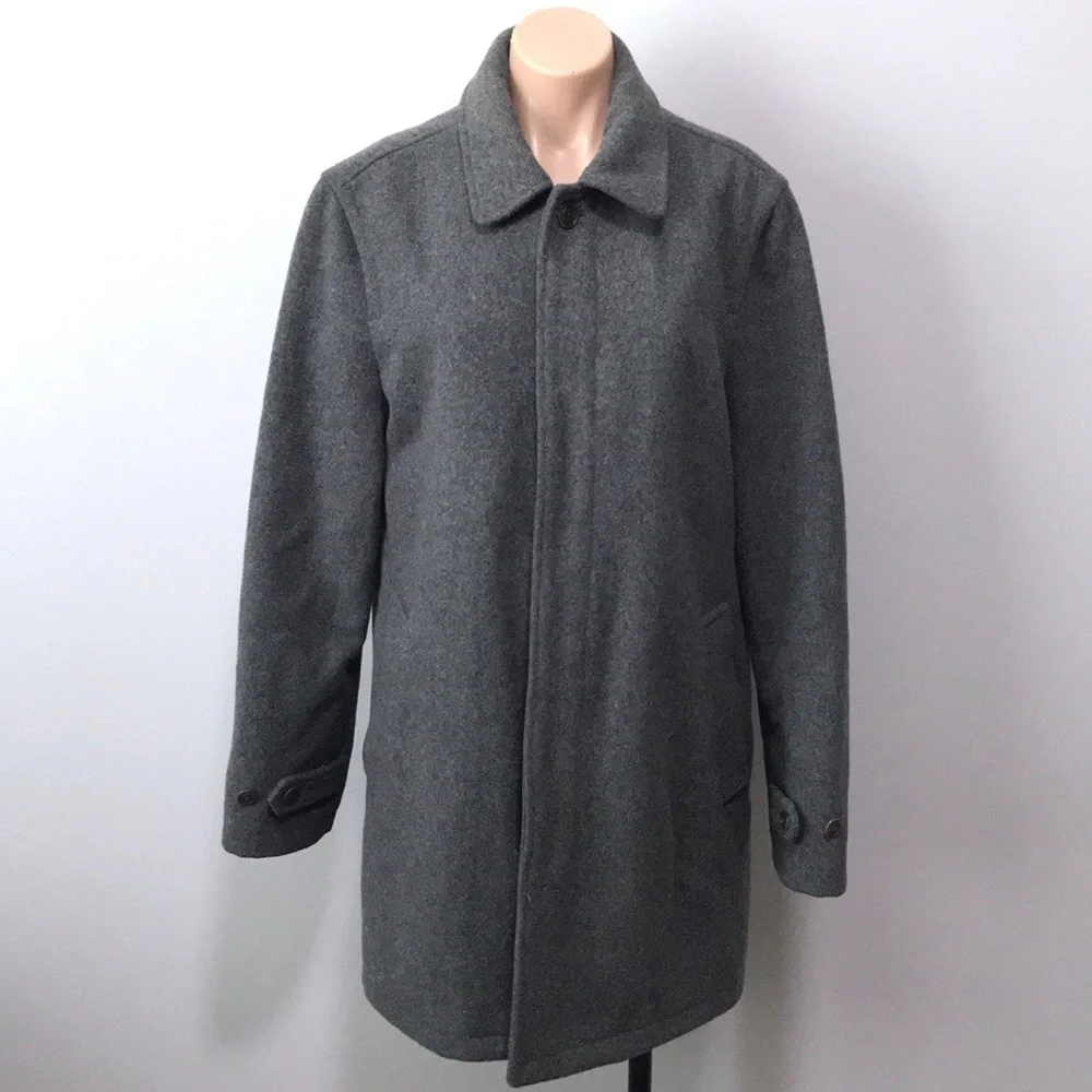 J. Crew Stadium Cloth Wool Gray Coat Medium